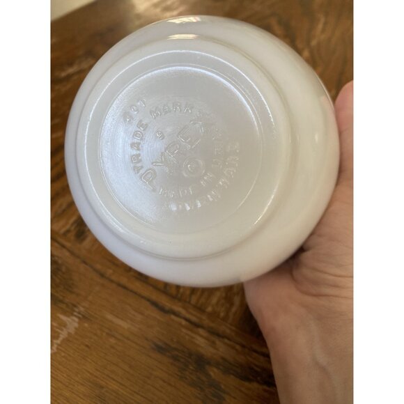 Vintage Pyrex White Milk Glass Mixing Bowl Smallest Nesting Bowl - Picture 6 of 6